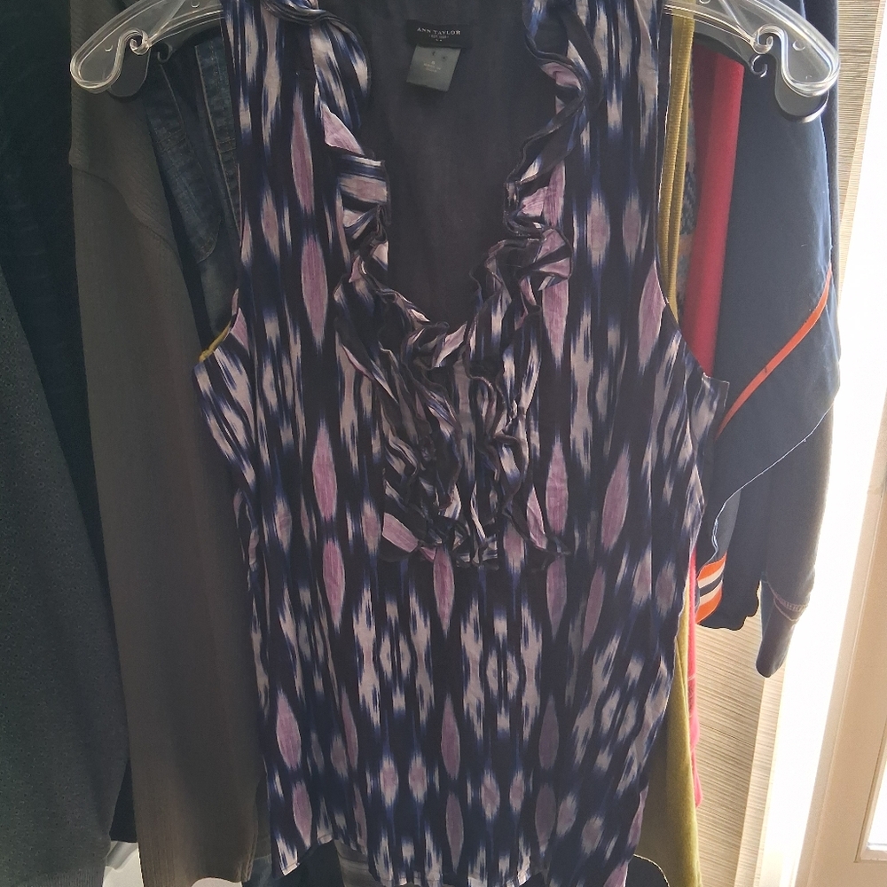 Ann Taylor lined cotton top sz 8